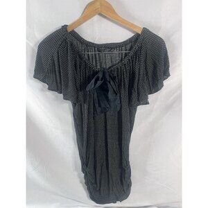 Ted Baker London Cute Polka Dot Short Sleeve Top Size 2